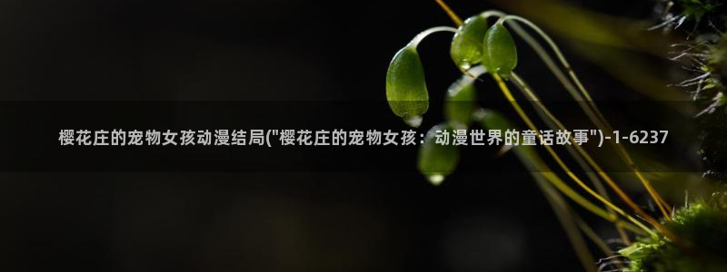 樱花动漫观看高清：樱花庄的宠物女孩动漫结局(\