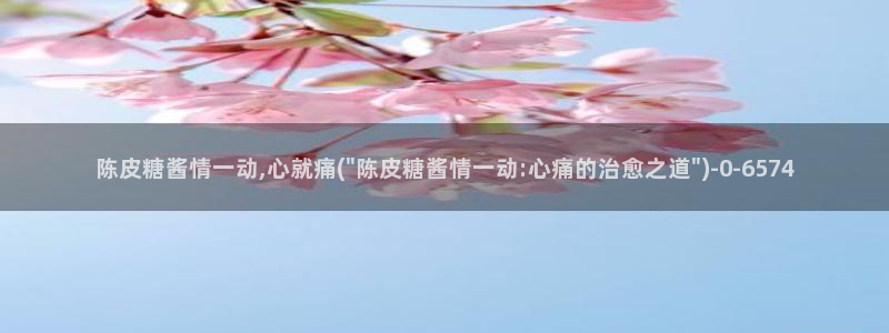 糖心官网vlog：陈皮糖酱情一动,心就痛(\